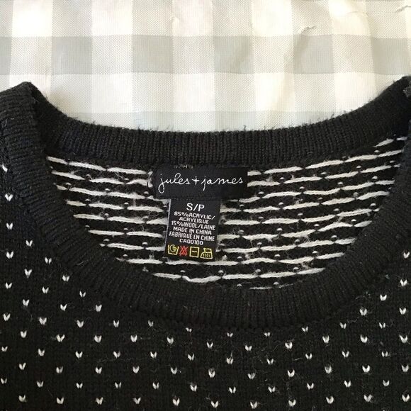 JULES & James wool blend fair isle chunky dress tunic sweater small - Picture 9 of 14